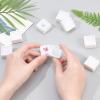 BENECREAT 36PCS White Gemstone Display Box Mini Square Acrylic Jewelry Box Container 1.2x1.2x0.6 with Clear Top Lids and Sponge for Festival Gems,Jewelry Packing view 3