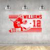 Personalized Hockey Goalie Player Wall Decal - Choose Your Name and Number Custom Player Jerseys Sport Vinyl Sticker Decor Kids Bedroom Des-3 (22x40 in) view 4