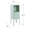 SEI Furniture Herzo Tall Storage Cabinet, Mint view 3