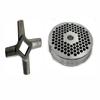 #22 3/16" Reversible Meat Grinder Plate - Cozzini Cutlery Imports (#22-3/16 Plate with Grinder Knife) view 1