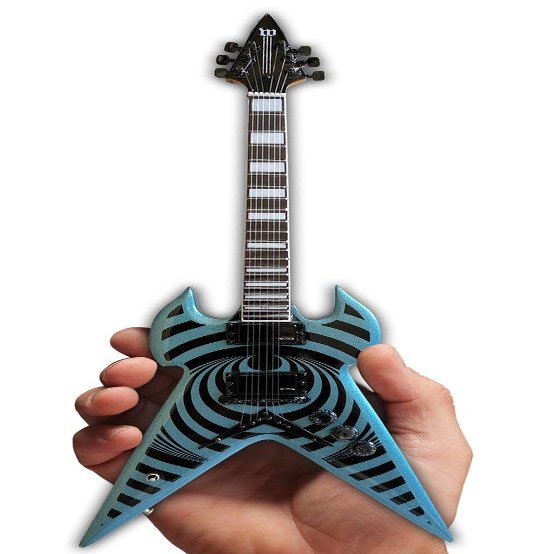 AXE HEAVEN Miniature Blue Vertigo Mini Guitar Guitar Replica Collectible - DECORATIVE MODEL