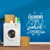 YOKIKI Vinyl Phrase Decals Laundry Today Or Naked Tomorrow Wall Sticker Home Decor Decoration Wall Stickers for Bedroom Women Vinyl Mural Decal view 1