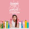 YOKIKI Vinyl Phrase Decals Laundry Today Or Naked Tomorrow Wall Sticker Home Decor Decoration Wall Stickers for Bedroom Women Vinyl Mural Decal view 2