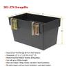 (4 Pack) Heavy Duty E-Track Storage Bin for E-Track Systems - Large E-Track Basket Organizer for Trucks, Enclosed Trailer, Garage, Vehicles - E-Track Accessories for Enclosed Trailer view 4