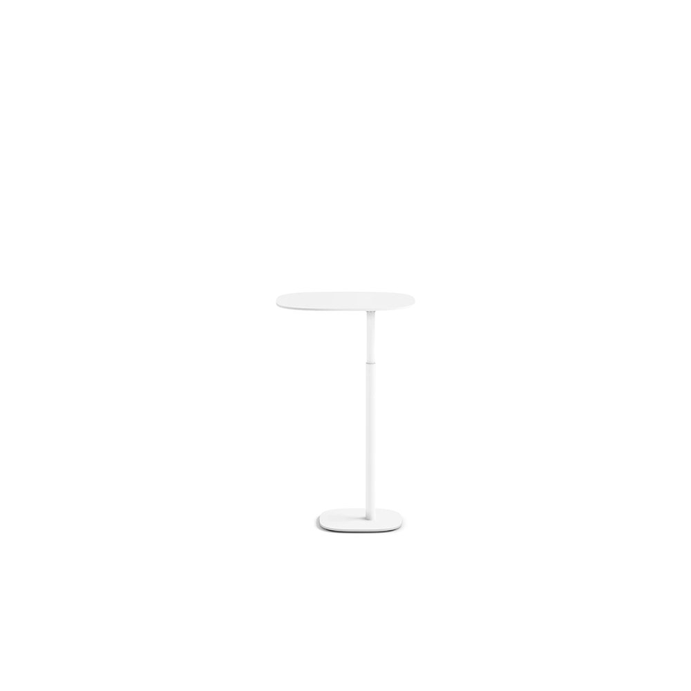 BDI Furniture Serif 1045-21.75'' Adjustable Height Laptop Stand, Side Table, End Table, C Table for Sofa or Bedside, Salt