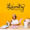 YOKIKI Vinyl Phrase Decals Laundry Loads of Fun PVC Wall Decals Home Decor for Living Room Bedroom Sticker Wall Mural view 1