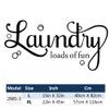YOKIKI Vinyl Phrase Decals Laundry Loads of Fun PVC Wall Decals Home Decor for Living Room Bedroom Sticker Wall Mural view 3