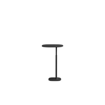 BDI Furniture Serif 1045-21.75'' Adjustable Height Laptop Stand, Side Table, End Table, C Table for Sofa or Bedside, Pepper