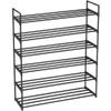 6-Tier Metal Shoe Rack, Stackable Shoe Tower, Shoe Storage Organizer Metal Cabinet Durable Multifunctional Shelf for Living Room, Entryway view 3