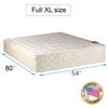 Dream Solutions USA DS USA Grandeur Deluxe Medium Firm Two-Sided Mattress Only with Mattress Cover Protector - Fully Assembled, Orthopedic, Long Lasting Comfort (Full XL 54"x80"x12") view 2