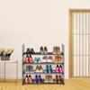 8-Tier Metal Shoe Rack, Stackable Tower Shoe Storage Organizer Metal Cabinet Durable Multifunctional Shelf for Living Room, Entryway view 2