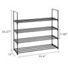 8-Tier Metal Shoe Rack, Stackable Tower Shoe Storage Organizer Metal Cabinet Durable Multifunctional Shelf for Living Room, Entryway view 3