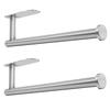 DEKAVA Paper Towel Holder Under Cabinet for Kitchen, Adhesive Paper Towel Holder Wall Mount, SUS304 Stainless Steel 13 inch(2,Silver view 1