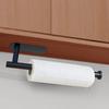 DEKAVA Under Cabinet Wall Mount Paper Towel Holder, Self-Adhesive Bar, Stainless Steel 13 inch (Black, 2) view 3