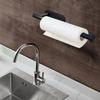 DEKAVA Under Cabinet Wall Mount Paper Towel Holder, Self-Adhesive Bar, Stainless Steel 13 inch (Black, 2) view 4