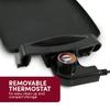 Elite Gourmet EGR2722A Electric 10.5" x 8.5" Griddle, Cool-touch Handles Non-Stick Surface, Removable/Adjustable Thermostat, Skid Free-Rubber Feet, Black view 4
