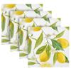 Lemon Flowers Cloth Napkins Washable Reusable Polyester Dinner Napkins 20 x 20 Inch for Home Weddings Parties Holiday Table Napkins Set of 1 view 4