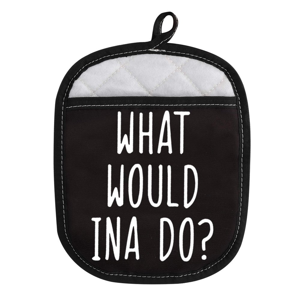 What Would Ina Do Baking Oven Pads Pot Holder with Pocket (What Would INA DO)