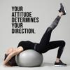 YOKIKI Gym Wall Quote Your Attitude Determines Your Direction Wall Sticker Art Stickers Modern Fashion Wallsticker Wall Decal for Kids Wall Art Sticker Murals view 1