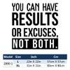 YOKIKI Gym Wall Quote You Can Have Results Or Excuses Not Both Vinyl Kitchen Wall Stickers Wallpaper for Bedroom Decoration Vinyl Mural Decal view 3