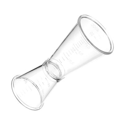 Aicosineg Double Clear Plastic Measure Cup 10ml/20ml without Handle for Kitchen Party Festival Gifts 1pcs