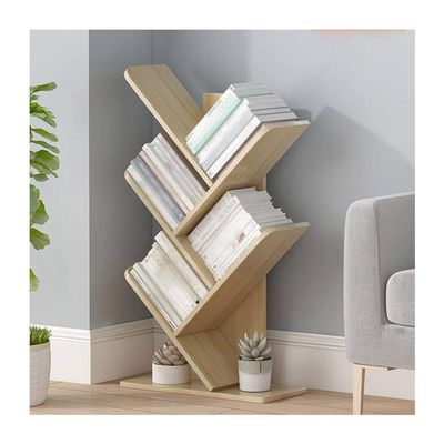 GZHENH Solid Wood Bookshelf, Tree-Shaped Floor Small Bookshelf Multilayer Shelf Convenient Storage Save Space Used for Child Student Study, 2 Sizes (Color : A, Size : 48x20x81cm)