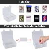 ALCYON 1600+ Baseball Card Storage Box, Sports Cards Holder Organizer Hard Plastic Display Case Compatible with Baseball/Football/for MTG/for PM for Collector (Bag Only) view 2