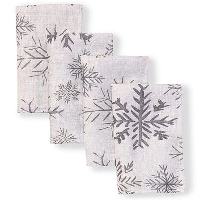 Bardwil Lenox Alpine Set of 4 Napkin, 19" - Gray