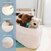 OrganiHaus Set of 3 Woven Storage Baskets for Shelves, Decorative Organizer Bins for Closet & Bathroom, Multipurpose Home Organization Baskets, Toy Storage Basket - Rainbow Stitches 15x9x10 inches view 3
