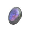 Natural Labradorite Palm Stone Worry Stones Purple Flash Irregular Sphere Healing Crystal Quartz Gemstone Pocket Stone for Reiki Chakra Balancing Decoration (Purple Flash Labradorite 20-50Grams) view 2