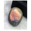 Natural Labradorite Palm Stone Worry Stones Purple Flash Irregular Sphere Healing Crystal Quartz Gemstone Pocket Stone for Reiki Chakra Balancing Decoration (Purple Flash Labradorite 20-50Grams) view 3