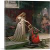 ARTCANVAS The Accolade 1901 Canvas Art Print Stretched Framed Painting Picture Poster Giclee Wall Decor by Edmund Blair Leighton - 40" x 26" (0.75" Deep) view 1