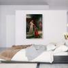 ARTCANVAS The Accolade 1901 Canvas Art Print Stretched Framed Painting Picture Poster Giclee Wall Decor by Edmund Blair Leighton - 40" x 26" (0.75" Deep) view 2