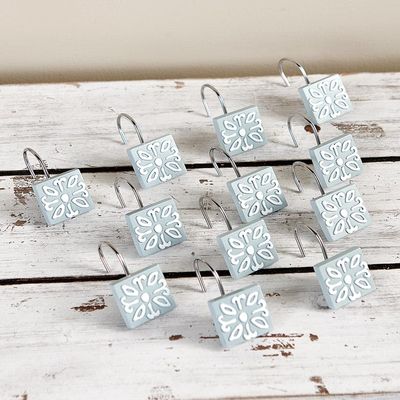 Madeleine Bathroom Collection - Set of 12 Shower Hooks