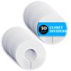 Set of 30 Blank White Closet Dividers for Hanging Clothes Clothing Rack Dividers for Organization view 1