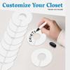 Set of 30 Blank White Closet Dividers for Hanging Clothes Clothing Rack Dividers for Organization view 2