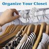 Set of 30 Blank White Closet Dividers for Hanging Clothes Clothing Rack Dividers for Organization view 3