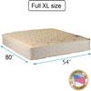 Dream Solutions USA DS USA Chiro Two-Sided Gentle Firm Full XL Mattress Only with Mattress Cover Protector (Beige) - Orthopedic, Innerspring Coils, Long Lasting Comfort, Quilted Fabric Cover view 2