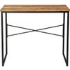 Crestview Collection Evolution Erik 35" Wide Wood and Iron Desk in Brown view 1