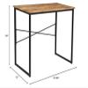 Crestview Collection Evolution Erik 35" Wide Wood and Iron Desk in Brown view 3
