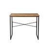 Crestview Collection Evolution Erik 35" Wide Wood and Iron Desk in Brown view 4