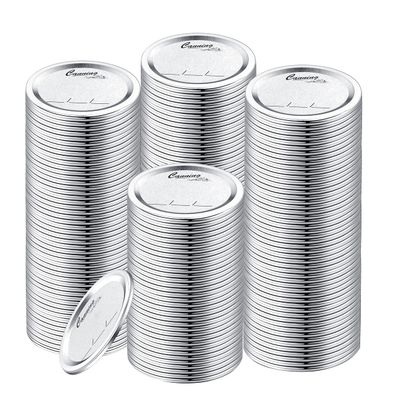 200-Count [Wide Mouth] Canning Lids for Ball, Kerr Jars - Split-Type Metal Mason Jar Lids for Canning - Food Grade Material, 100% Fit & Airtight for Regular Mouth Jars (86mm Wide Mouth200 Lids)