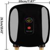 DNYSYSJ Tankless Instant Water Heater, 220V Electric Hot Water Heater with LCD Display Indoor Water Heater, 6KW Electric Tankless Water Heater for Kitchen Washing, Bathroom Shower (Black) view 2
