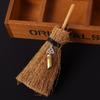 BLESSUME Witch Altar Broom Pentacle Mini Wizard Broom Pentagram/Celtic Knot Divination Ornament (Celtic Knot & Golden Pendant) view 2