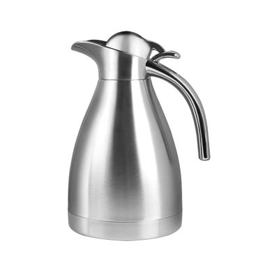 CABAX 34 oz Food-grade Stainless Steel Thermal Carafe/Double Walled Vacuum Insulated Coffee Pot with Press Button Top, 12+ Hrs Heat&Cold Retention for Coffee,Tea,Beverage etc (1.0L)