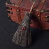 BLESSUME Witch Altar Broom Pentacle Mini Wizard Broom Pentagram/Celtic Knot Divination Ornament (Celtic Knot & Red Pendant) view 3