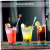 10pcs Assorted Swizzle Sticks for Cocktail Mixing Stirring Rods for Bars Homes and Shops for Drinks and Beverages Style view 3