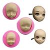 HEYANG Variety Face Cake Mold, Silicone Baby Face Baby Head Fondant Molds Shower Bomb Manufacturing Mould Super Light Weight Clay Soap Resin Chocolate Mold (3 pcs) view 1