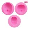 HEYANG Variety Face Cake Mold, Silicone Baby Face Baby Head Fondant Molds Shower Bomb Manufacturing Mould Super Light Weight Clay Soap Resin Chocolate Mold (3 pcs) view 2