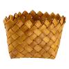 Cabilock 1pc Wood Chip Storage Basket Chic Desktop Organizer for Remote Control Sundries and Stationery Multi-purpose Tabletop Finishing Bin view 1
